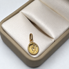 Dije Letra O Oro amarillo 18k 0,67 Gr / 2,05 mm / 1,8 Cm