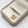 Herraje Letra O Oro amarillo 18k 0,60 Gr / 1,5 Cm