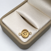 Herraje Letra F Oro amarillo 18k 0,57 Gr / 1,5 Cm