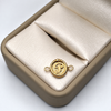 Herraje Letra P Oro amarillo 18k 0,60 Gr / 1,5 Cm