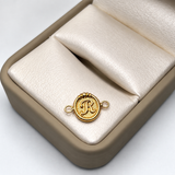 Herraje Letra R Oro amarillo 18k 0,63 Gr / 1,5 Cm