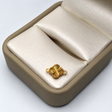 Herraje VC Diamantado Oro amarillo 18k 0,63 Gr / 1,1 Cm