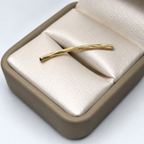 Herraje Tubo Entorchada Oro amarillo 18k 0,24 Gr / 3,2 Cm