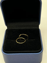 Candonga Imperdibles Diamantadas Oro amarillo 18k 0,77 Gr / 1,7 Cm
