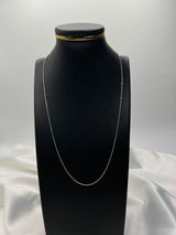 Cadena De Plata Mini Militar Diamantada PTLB120