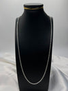 Cadena De Plata Militar Diamantada Luna PTLB100