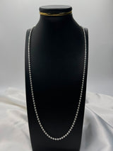 Cadena De Plata Militar Diamantada Luna PTLB100