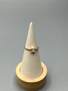 Anillo Caja Circon Blanco Oro amarillo 18k / Talla 5 / 1,12 Gr