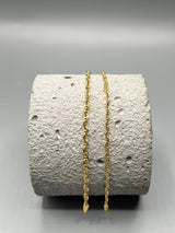 Pulso It Eslabon Marino Oro amarillo 18k 1,16 Gr / 2,43 mm / 18 Cm