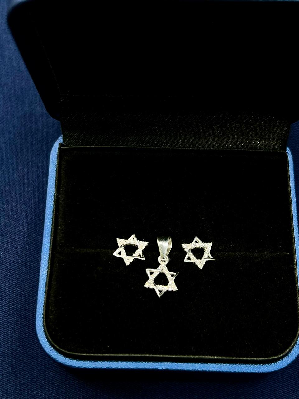 Set De Plata Estrella David PTLB261