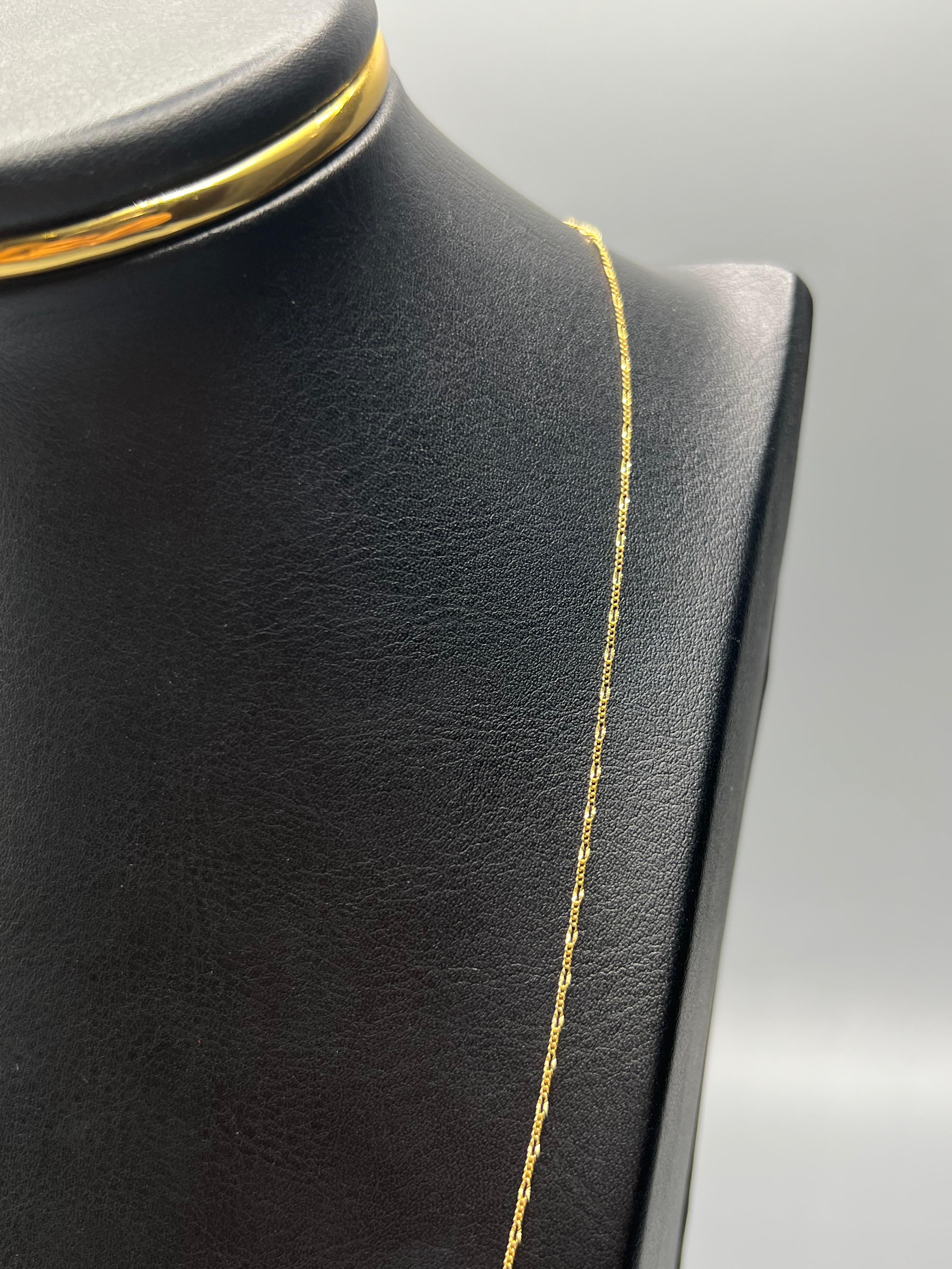 Cadena It Mini 3x1 Oro amarillo 18k 1,22 Gr / 1 mm / 50 Cm