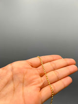 Cadena Militar Diamantada Luna Oro amarillo 18k 7,85 Gr / 1,94 mm / 60 Cm