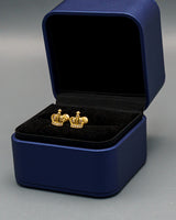 Topos Corona Circón Oro amarillo 18k 1,32 Gr / 9,36 mm