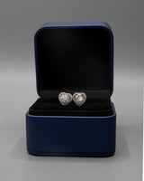 Topos De Plata De Plata Moissanita Corazon PTLB333