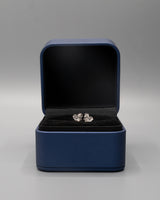Topos De Plata De Plata Corazón Diamantado PTLB341