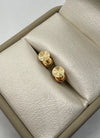 Topos diamantado plano oro amarillo 18k 0,48 Gr / 5,3 mm