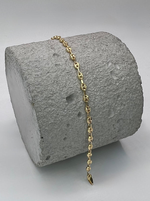 Pulso GC diamantado oro amarillo 18k 2,78 gr / 3,26 mm / 19 cm broche 0,40