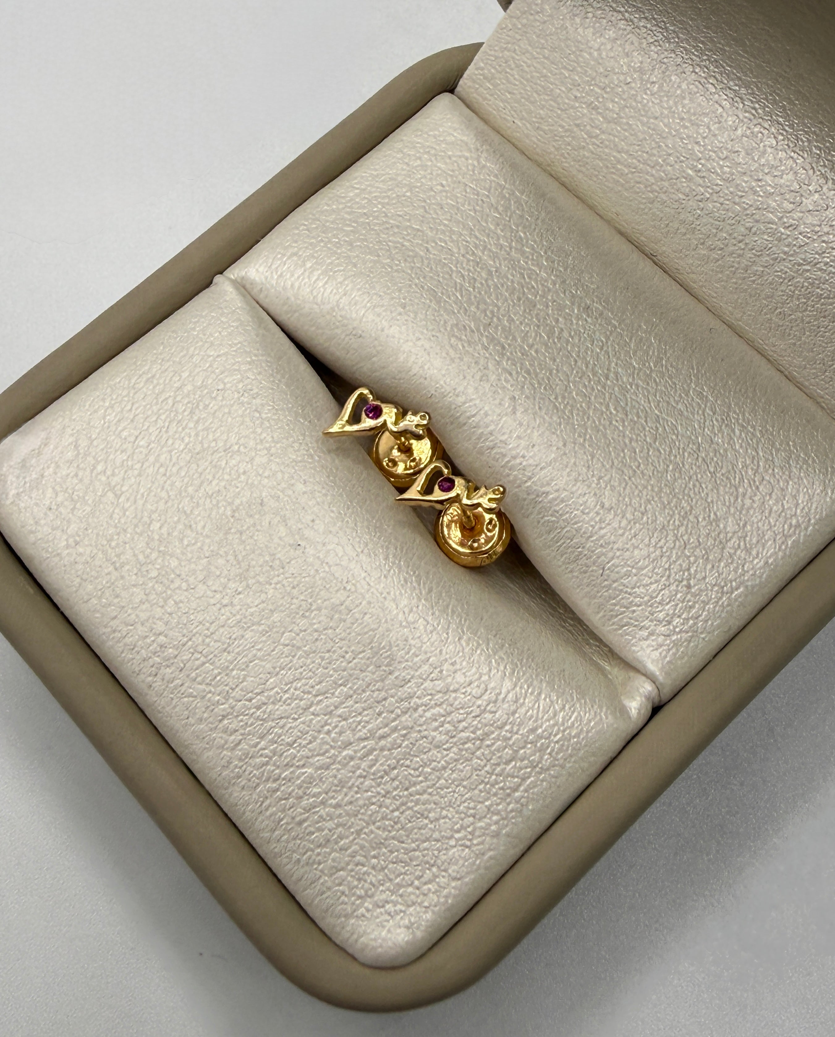 Topos love rojo oro amarillo 18k 0,63 gr / 6,96 mm