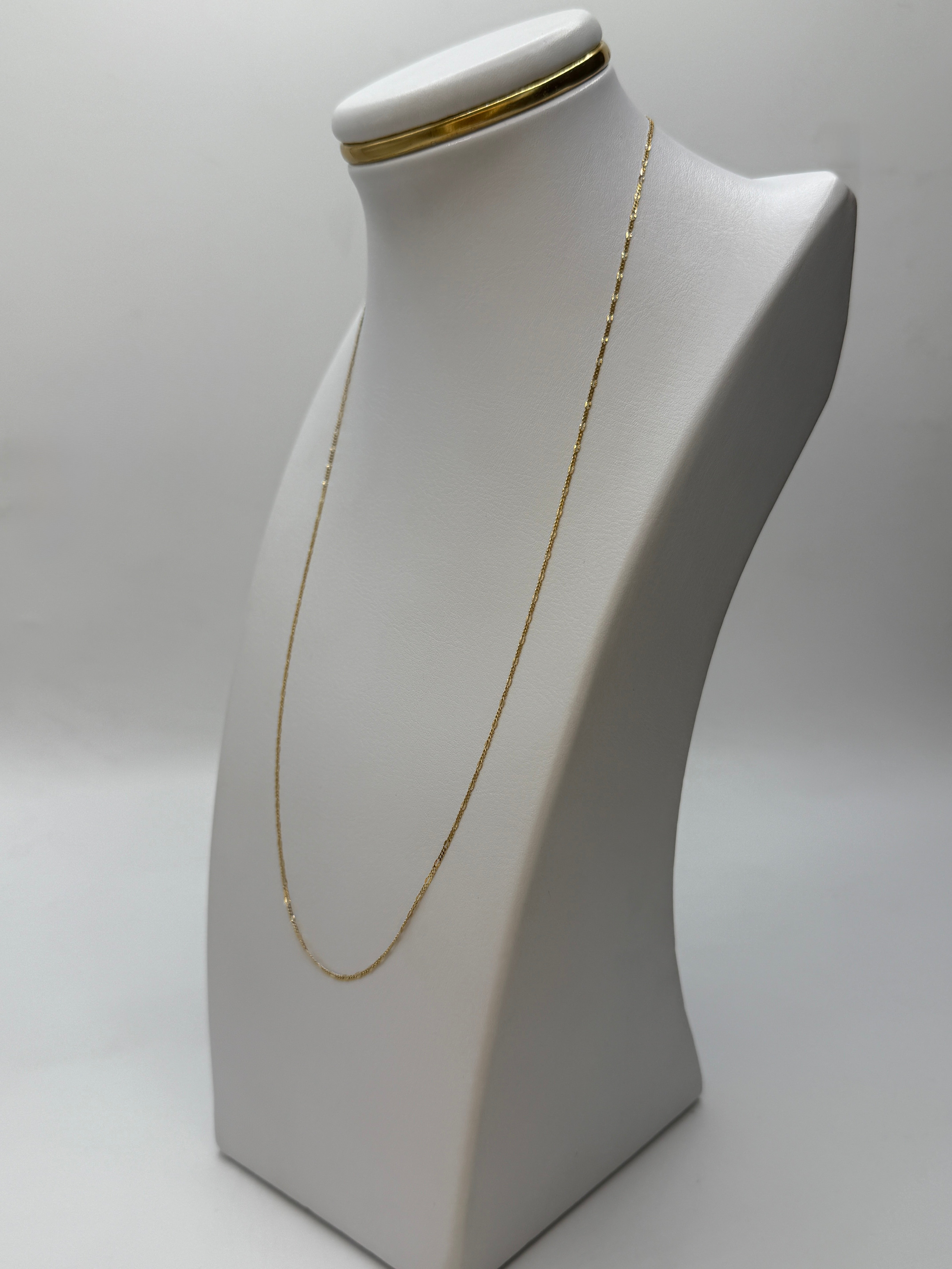 Cadena it mini 3x1 oro amarillo 18k 1,23 gr / 1 mm / 50 cm