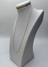 cadena it mini franco oro amarillo 18k 2,14 gr / 0,80 mm / 50 cm