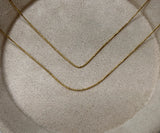 Cadena it mini franco oro amarillo 18k 2,10 gr / 0,80 mm / 50 cm