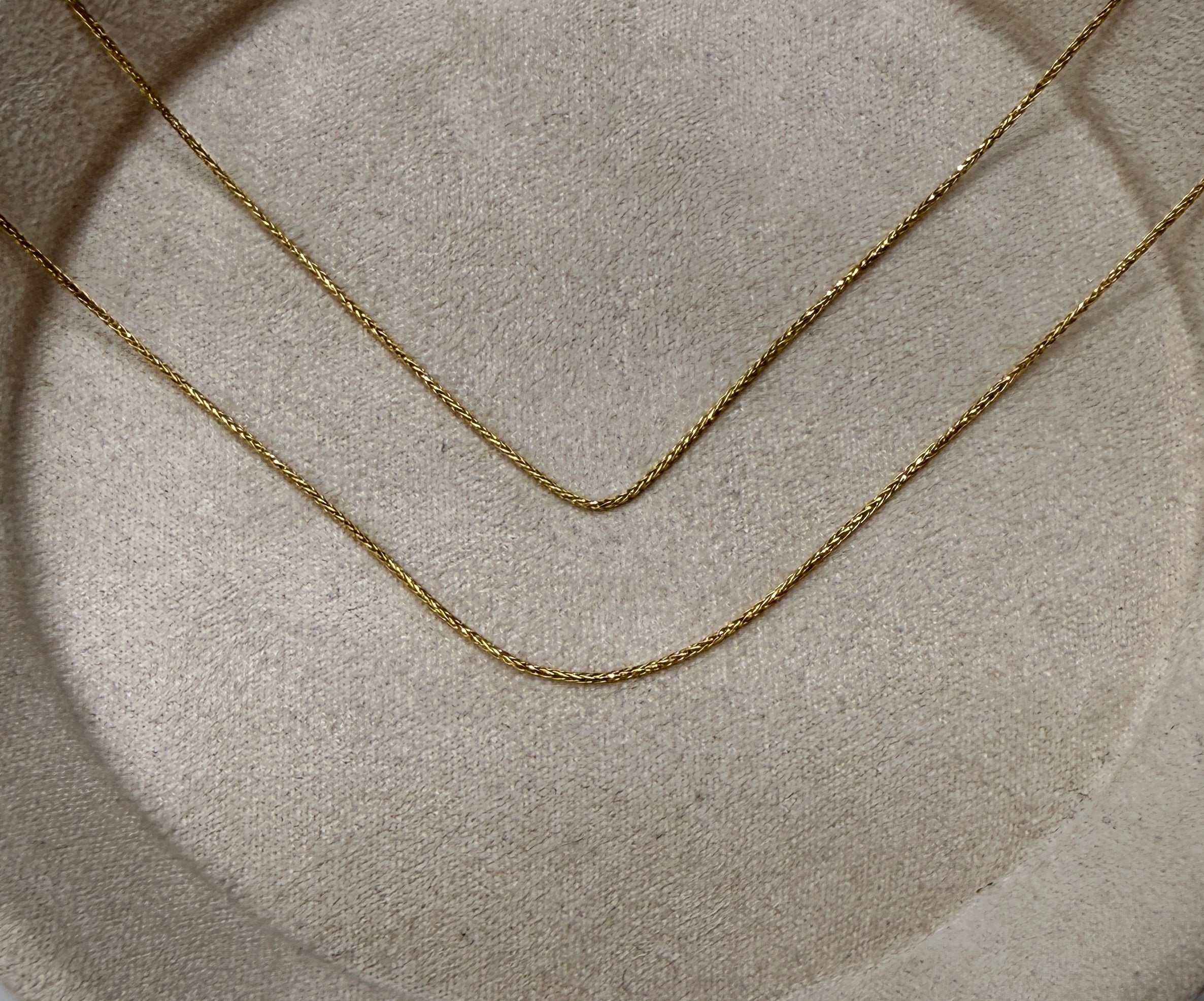 Cadena it mini franco oro amarillo 18k 2,07 gr / 0,70 mm / 50 cm