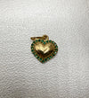 Dije corazón circón oro amarillo 18k 1,33 gr / 11,53 mm / 1,6 cm