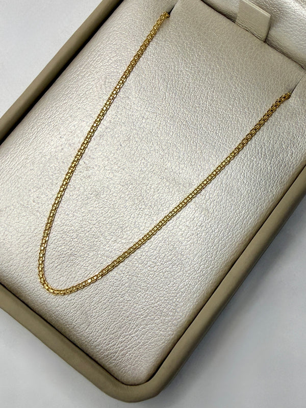 Cadena IT china oro amarillo 18k 2,58 gr / 1,5 mm / 45 cm