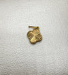 Dije trébol diamantado oro amarillo 18k 0,94 gr / 9,8 mm