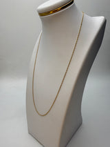 Cadena it eslabón marino oro amarillo 18k 2 gr / 1 mm / 50 cm