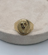 Anillo caballo oro amarillo 18k / talla 11 / 2,29 gr / 5,2 mm