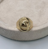 Anillo águila oro amarillo 18k / talla 10 / 2,32 gr / 4,7 mm