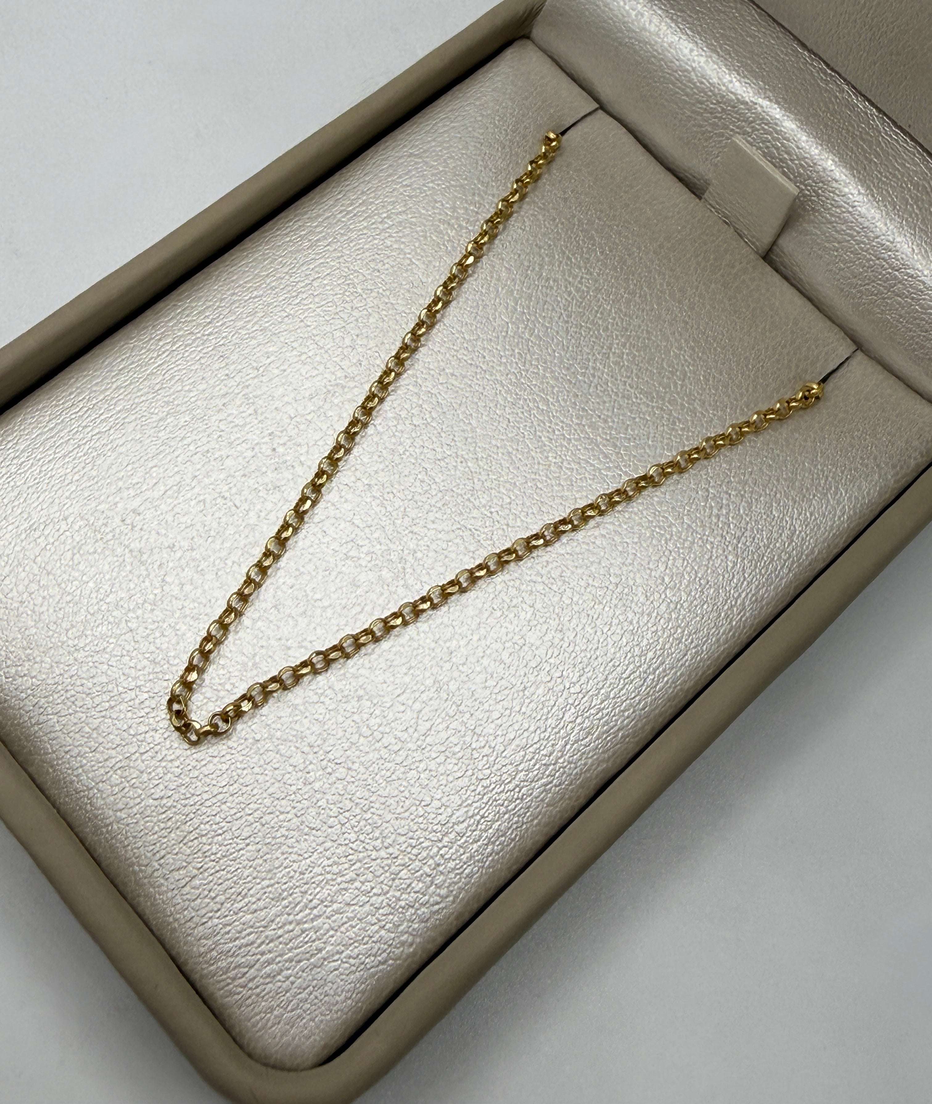 Cadena it roll on oro amarillo 18k 2,04 gr / 2,05 mm / 45 cm