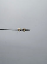 Topos corazoncito circon azul oro amarillo 18k 0,45 gr / 2,82 mm