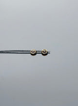 Topos Corazoncito Circon morado Oro amarillo 18k 0,48 Gr / 2,82 mm