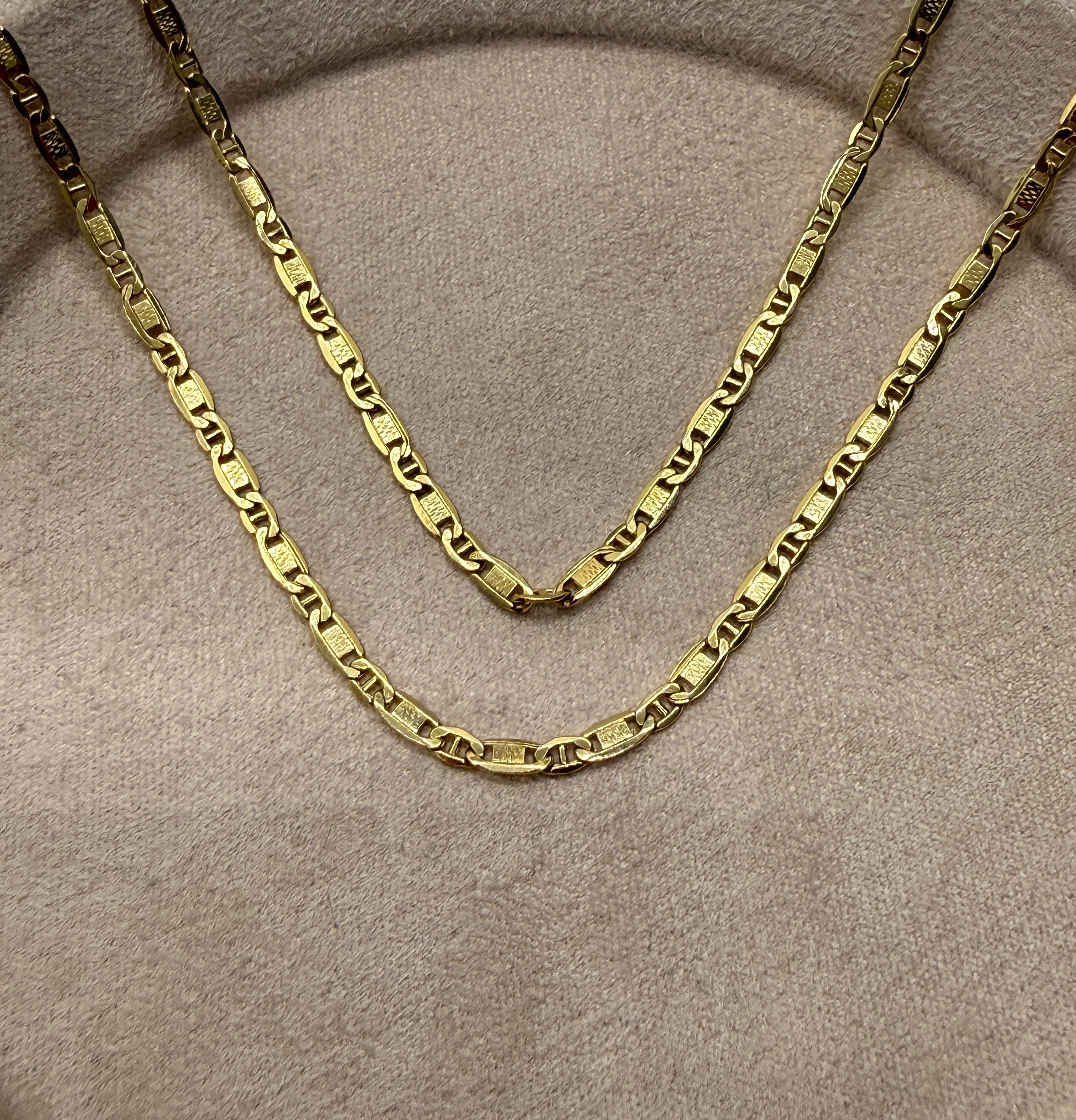 Cadena it plana oro amarillo 18k 3,69 gr / 2,6 mm / 50 cm