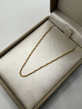Cadena it singapur oro amarillo 18k 1,43 gr / 1,57 mm / 50 cm
