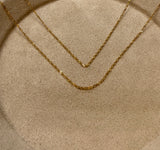 Cadena it singapur oro amarillo 18k 1,23 gr / 0,78 mm / 50 cm