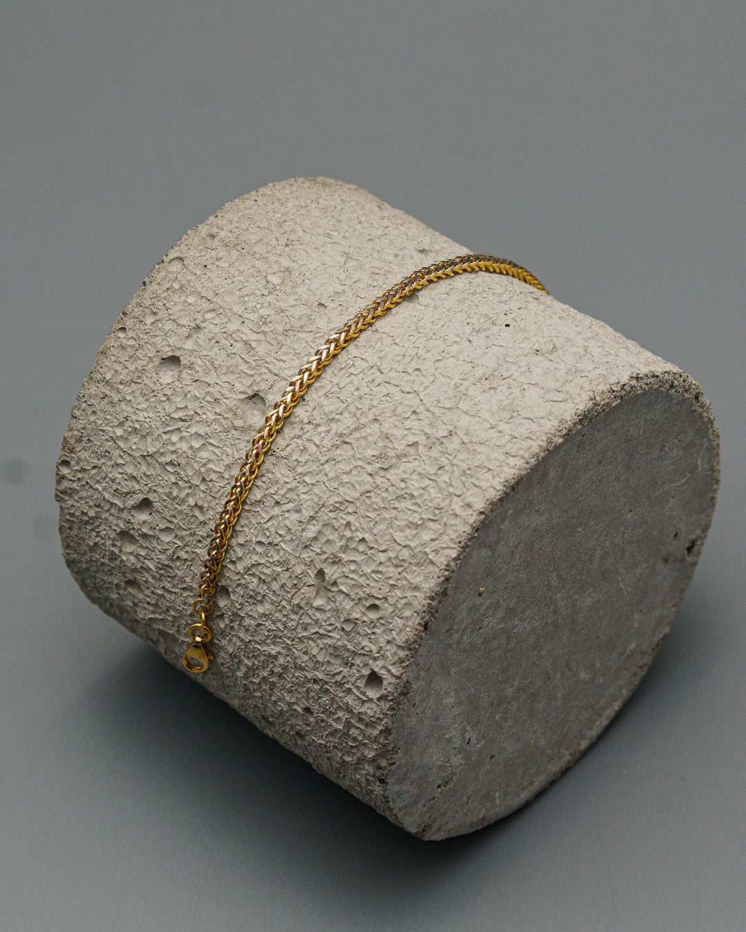 Pulso It Franco Bicolor Oro amarillo 18k 2,21 Gr / 2 mm / 19 Cm