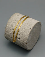 Pulso It Plano Oro amarillo 18k 1,28 Gr / 2,5 mm / 19 Cm